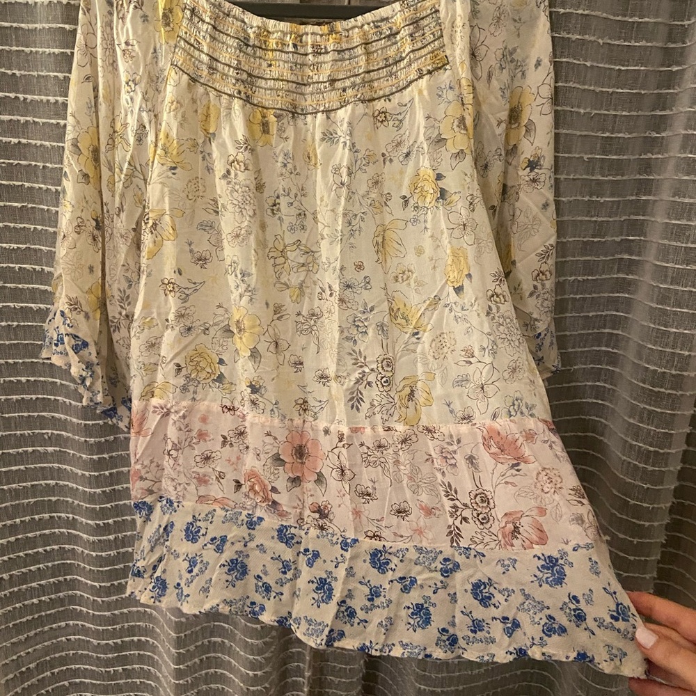 Boho Democracy Multicolor Floral Blouse - Picture 2 of 5